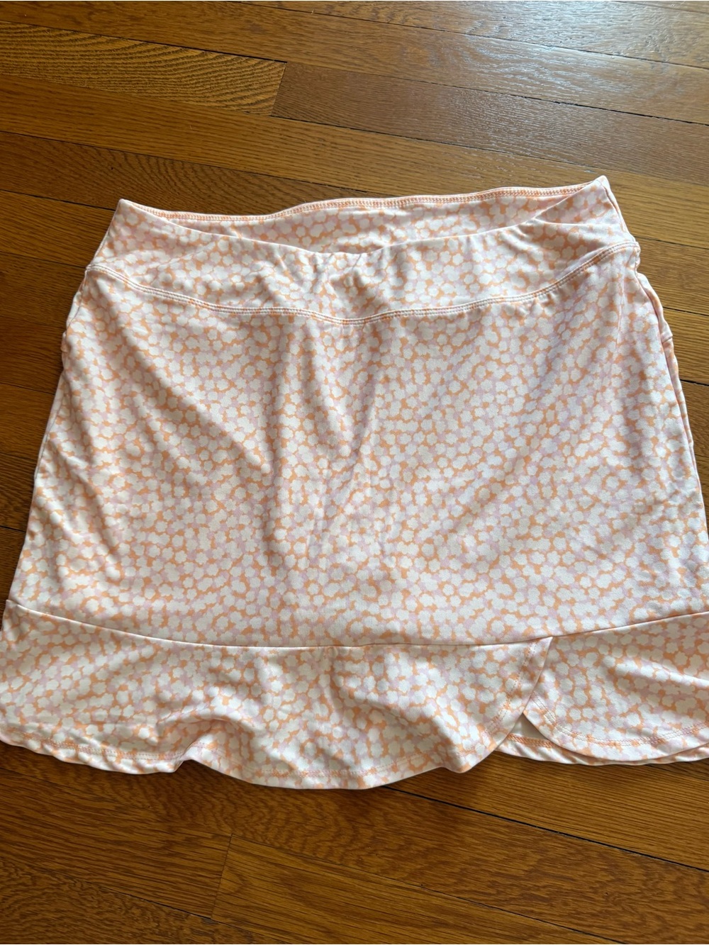 Eton Peach and White Floral Skater Skirt